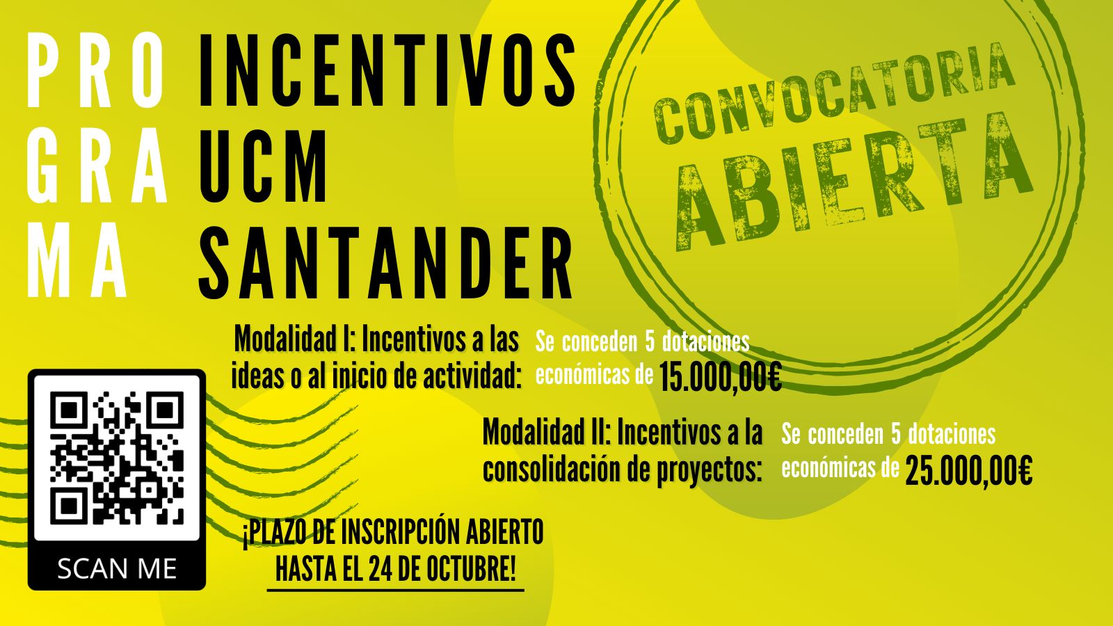 III Convocatoria del Programa UCM-Santander de Incentivos